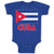 Baby Clothes National Flag of Cuba Design Style 2 Baby Bodysuits Cotton