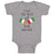 Baby Clothes I Got The Best of Both Worlds! Countries National Flags Cotton