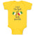 Baby Clothes I Got The Best of Both Worlds! Countries National Flags Cotton