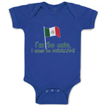 Baby Clothes I'M Cute, I Must Be Mexican National Flag Usa Baby Bodysuits Cotton