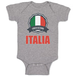 Baby Clothes Forza Azzurri Italian National Flag Baby Bodysuits Cotton