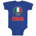 Baby Clothes Forza Azzurri Italian National Flag Baby Bodysuits Cotton