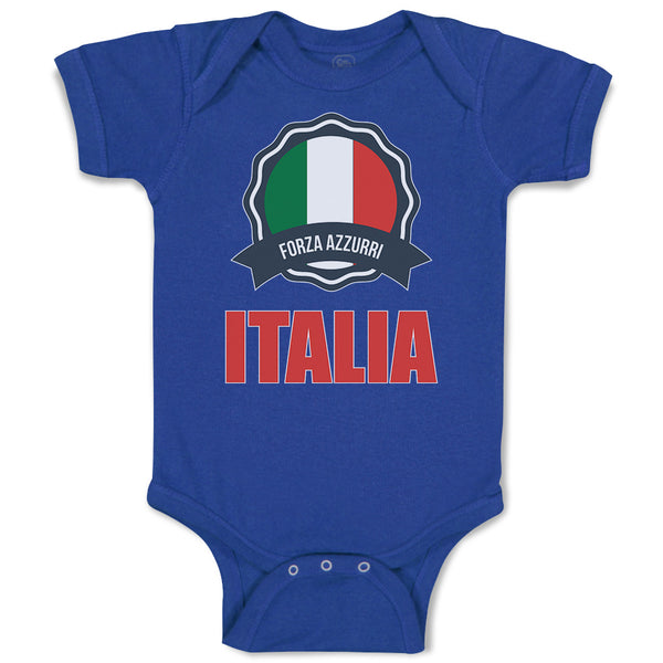Forza Azzurri Italian National Flag