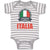 Baby Clothes Forza Azzurri Italian National Flag Baby Bodysuits Cotton