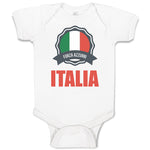 Baby Clothes Forza Azzurri Italian National Flag Baby Bodysuits Cotton