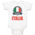 Baby Clothes Forza Azzurri Italian National Flag Baby Bodysuits Cotton