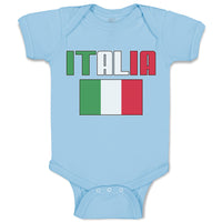 Baby Clothes Italia American National Flag United States Baby Bodysuits Cotton