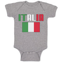 Baby Clothes Italia American National Flag United States Baby Bodysuits Cotton