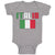 Baby Clothes Italia American National Flag United States Baby Bodysuits Cotton
