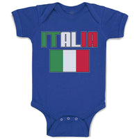 Baby Clothes Italia American National Flag United States Baby Bodysuits Cotton