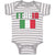 Baby Clothes Italia American National Flag United States Baby Bodysuits Cotton