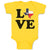 Baby Clothes Love American Country Map Usa Baby Bodysuits Boy & Girl Cotton