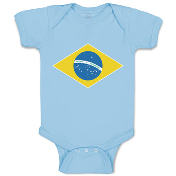 Baby Clothes National Flag of Brazil Baby Bodysuits Boy & Girl Cotton