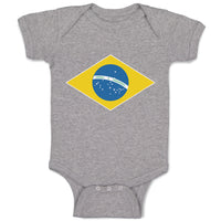 Baby Clothes National Flag of Brazil Baby Bodysuits Boy & Girl Cotton