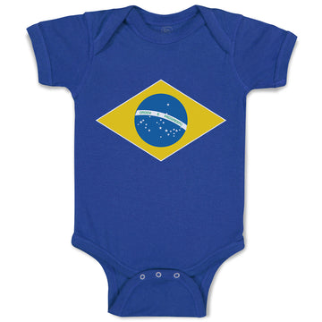 Baby Clothes National Flag of Brazil Baby Bodysuits Boy & Girl Cotton