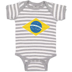 Baby Clothes National Flag of Brazil Baby Bodysuits Boy & Girl Cotton