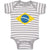 Baby Clothes National Flag of Brazil Baby Bodysuits Boy & Girl Cotton