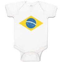 Baby Clothes National Flag of Brazil Baby Bodysuits Boy & Girl Cotton