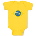 Baby Clothes National Flag of Brazil Baby Bodysuits Boy & Girl Cotton