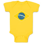 Baby Clothes National Flag of Brazil Baby Bodysuits Boy & Girl Cotton