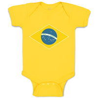 Baby Clothes National Flag of Brazil Baby Bodysuits Boy & Girl Cotton