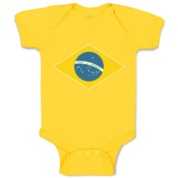 Baby Clothes National Flag of Brazil Baby Bodysuits Boy & Girl Cotton