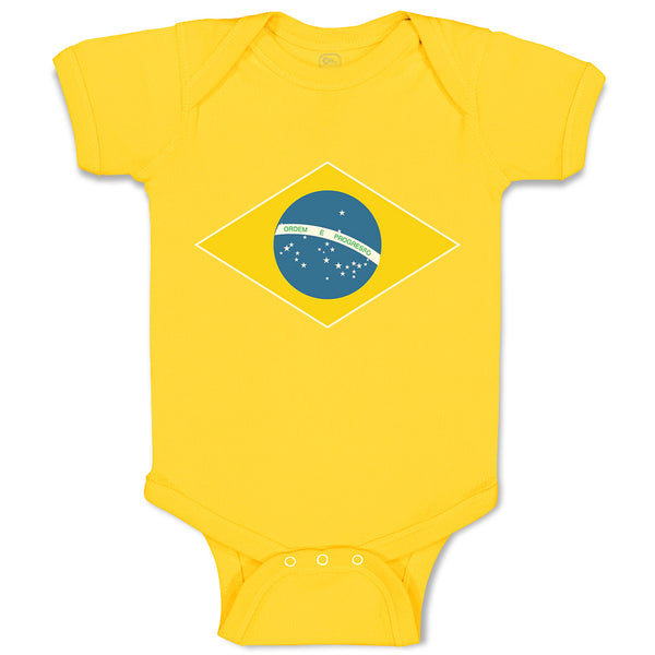 Baby Clothes National Flag of Brazil Baby Bodysuits Boy & Girl Cotton