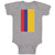Baby Clothes National Flag of Usa Columbia Baby Bodysuits Boy & Girl Cotton