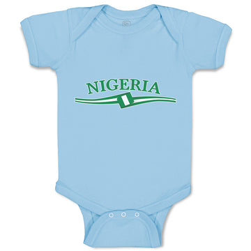 Baby Clothes Flag of Nigeria Baby Bodysuits Boy & Girl Newborn Clothes Cotton