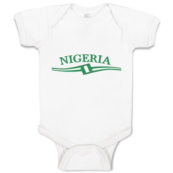 Baby Clothes Flag of Nigeria Baby Bodysuits Boy & Girl Newborn Clothes Cotton