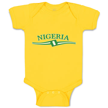 Baby Clothes Flag of Nigeria Baby Bodysuits Boy & Girl Newborn Clothes Cotton