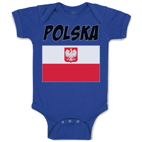 Baby Clothes Flag of Poland Polska United States Baby Bodysuits Cotton