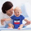 Baby Clothes Flag of Poland Polska United States Baby Bodysuits Cotton