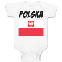 Baby Clothes Flag of Poland Polska United States Baby Bodysuits Cotton