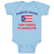 Baby Clothes American National Flag of Puerto Rican That Means I'M Awesome