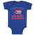 Baby Clothes American National Flag of Puerto Rican That Means I'M Awesome