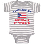 American National Flag of Puerto Rican That Means I'M Awesome
