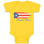 Baby Clothes Flag of Puerto Rico Usa Baby Bodysuits Boy & Girl Cotton