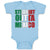 Baby Clothes Flag of Mexico Baby Bodysuits Boy & Girl Newborn Clothes Cotton