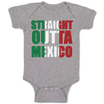 Baby Clothes Flag of Mexico Baby Bodysuits Boy & Girl Newborn Clothes Cotton