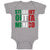 Baby Clothes Flag of Mexico Baby Bodysuits Boy & Girl Newborn Clothes Cotton