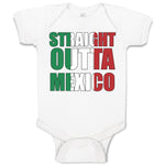 Baby Clothes Flag of Mexico Baby Bodysuits Boy & Girl Newborn Clothes Cotton