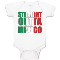 Baby Clothes Flag of Mexico Baby Bodysuits Boy & Girl Newborn Clothes Cotton