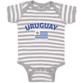 Baby Clothes Flag of Uruguay Usa Baby Bodysuits Boy & Girl Cotton