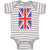 Baby Clothes National Flag of United Kingdom Great Britian Baby Bodysuits Cotton