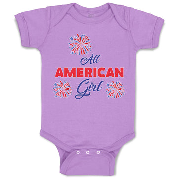 Baby Clothes All American Girl Baby Bodysuits Boy & Girl Newborn Clothes Cotton