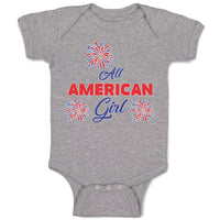 Baby Clothes All American Girl Baby Bodysuits Boy & Girl Newborn Clothes Cotton