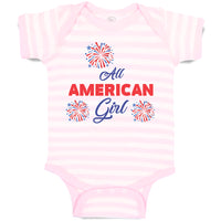 Baby Clothes All American Girl Baby Bodysuits Boy & Girl Newborn Clothes Cotton