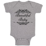 Baby Clothes Beautiful Baby with Pattern Design Baby Bodysuits Boy & Girl Cotton