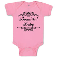 Baby Clothes Beautiful Baby with Pattern Design Baby Bodysuits Boy & Girl Cotton